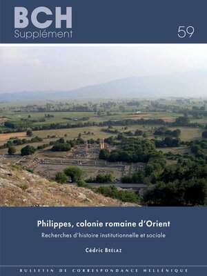 cover image of Philippes, colonie romaine d'Orient